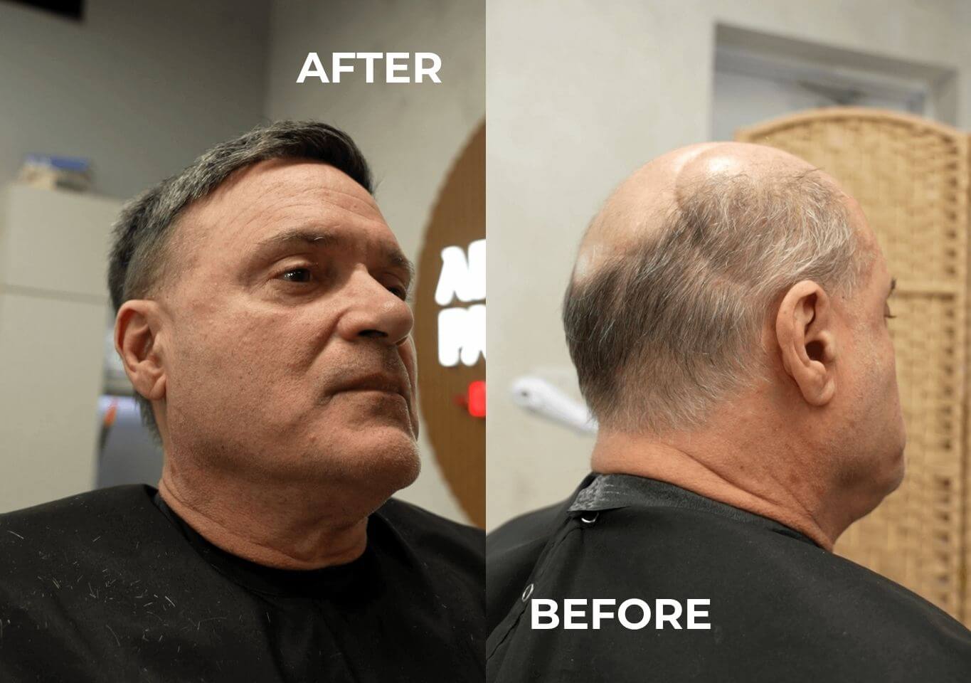 Before and After PALACIOS' SPA - Nails for Gentlemen